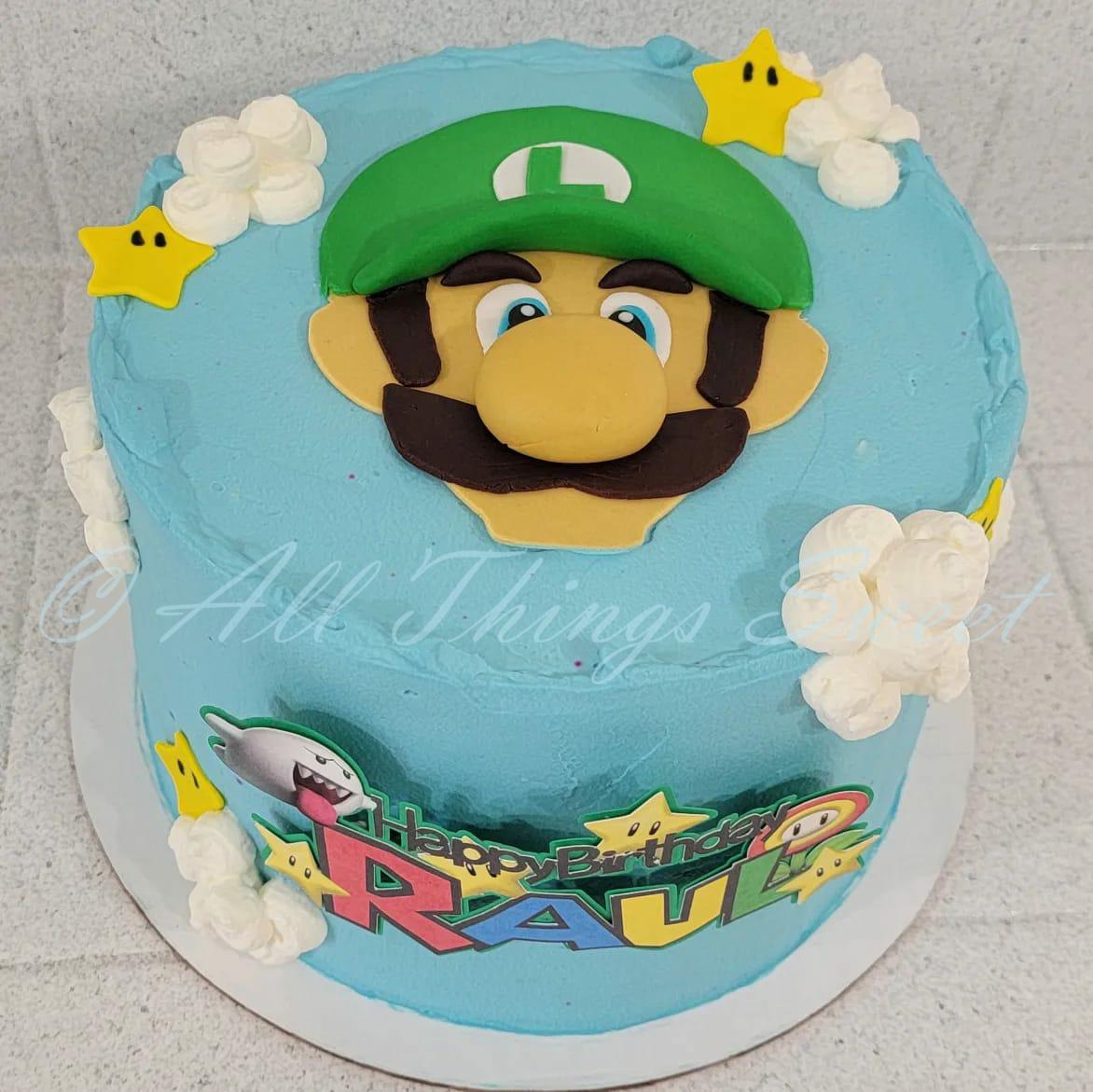 floral fault line graduation cake